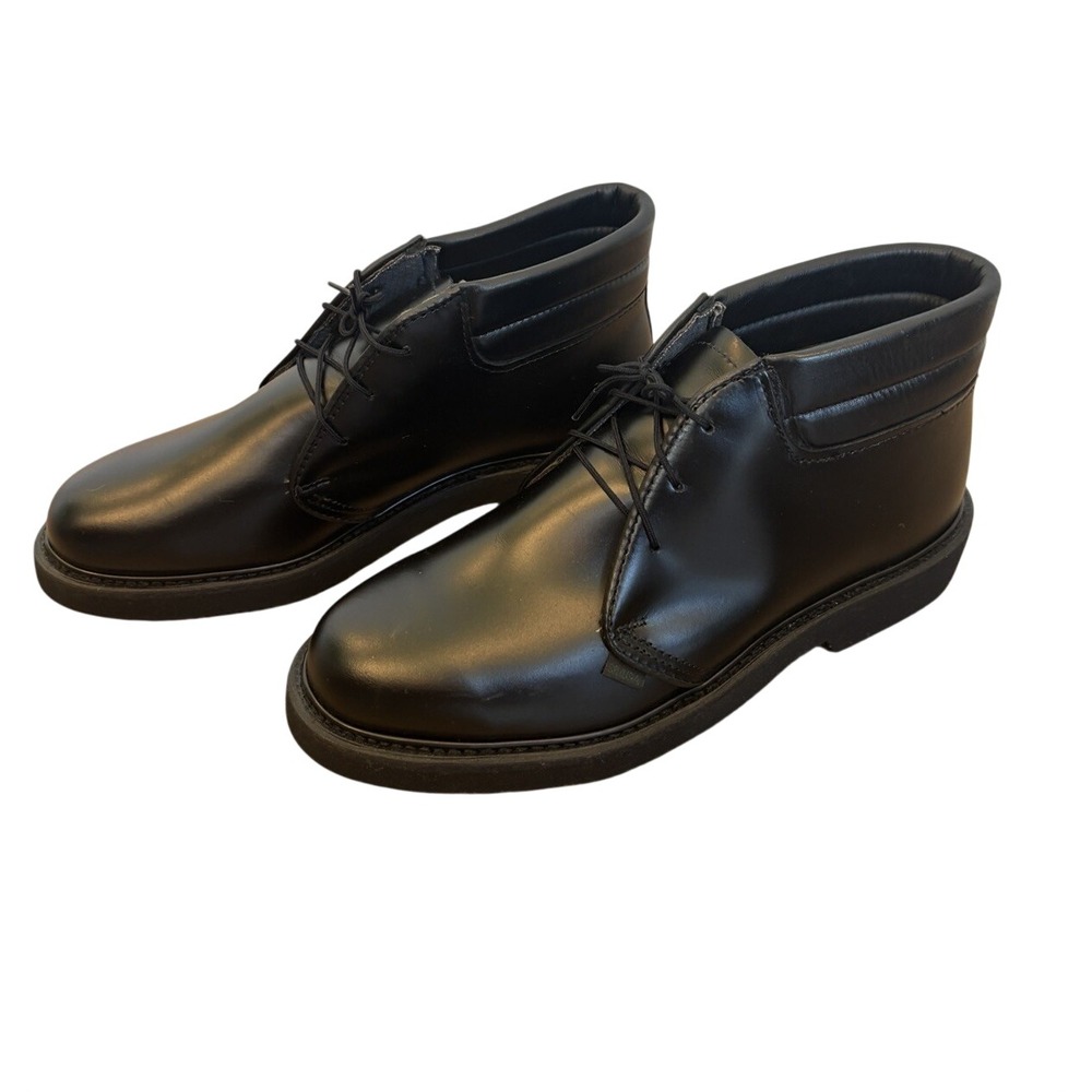 BATES Lites E00089 Men's Black Leather Thinsulate Chukka Boot Shoes 8.5 E New